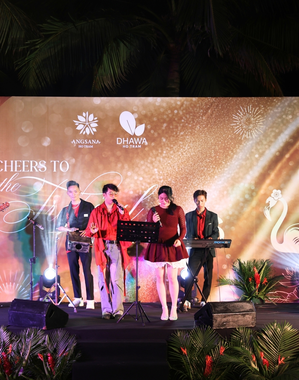 acoustic live band performance at angsana ho tram